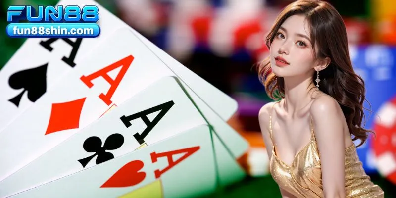 Poker là game đang rất được yêu thích tại FUN88